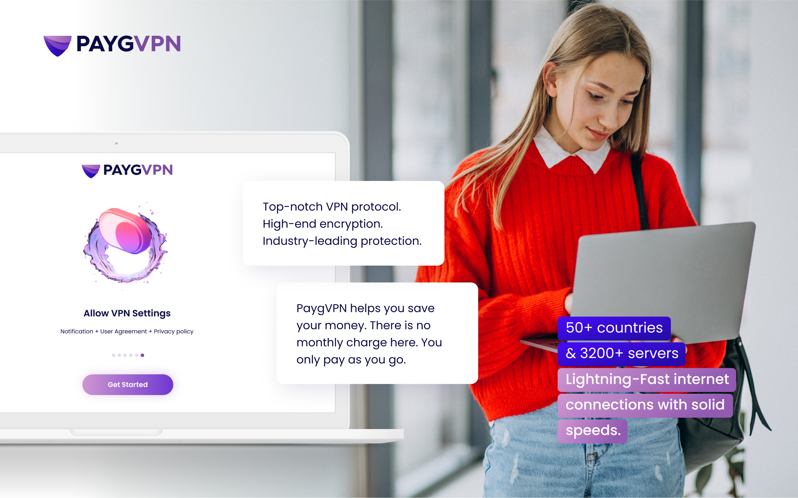 PaygVPN: #1 No Commitment VPN