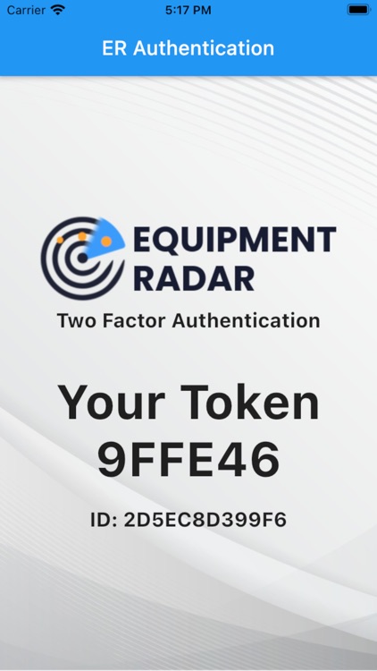 Equipment Radar Authenticator