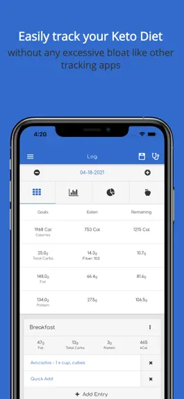 Game screenshot MyKeto Low Carb Macro Tracker mod apk