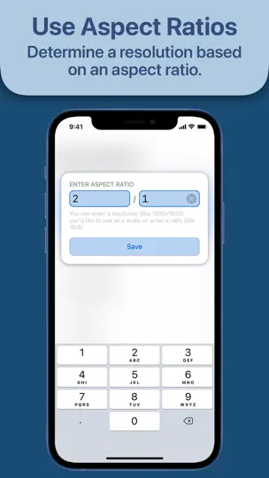 Captura de pantalla de Resolutioner en iPhone 3