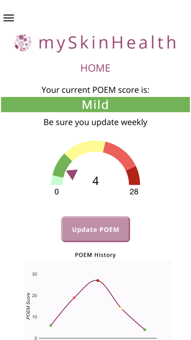 mySkinHealth - Eczema Screenshot