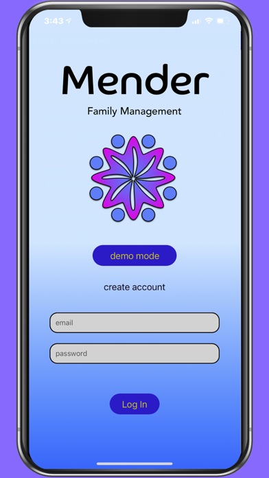 Mender Family Management Screenshot