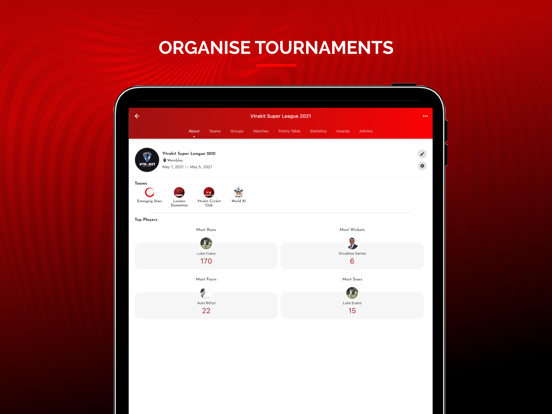 Cricket Scoring App by Vtrakit iPad screenshot 6 - Sports app