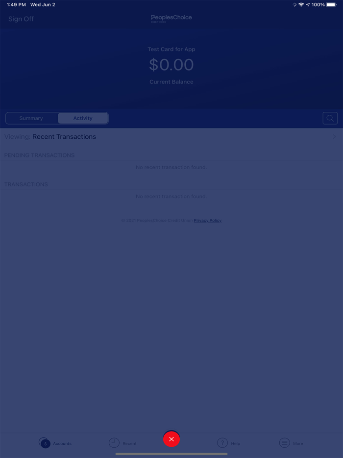 PeoplesChoice VISA Credit Card