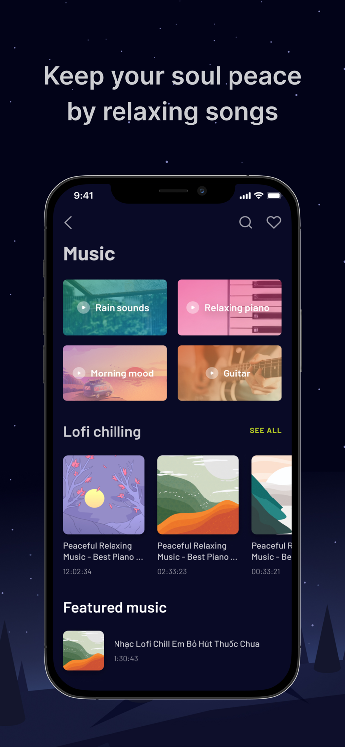 peace - relax and focus