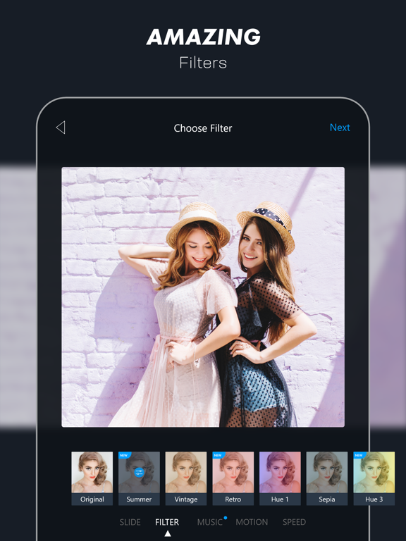 VIMORY: Slideshow Video Maker iPad screenshot 4 - Photo & Video app