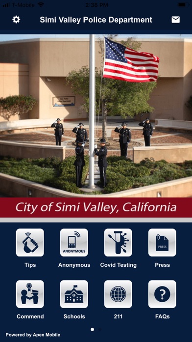 Simi Valley Police Department Screenshot