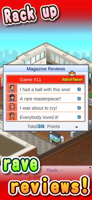 ‎Captura de pantalla de la historia del desarrollador del juego