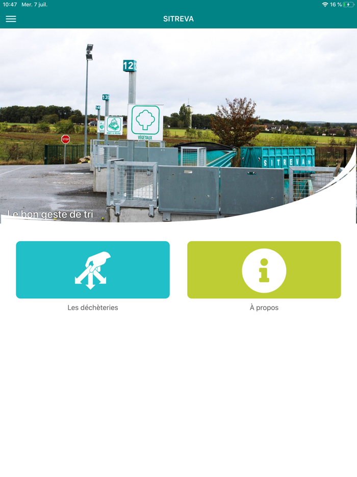 Info déchèteries Sitreva