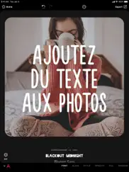 font ecriture texte sur photo iPad Captures Décran 4