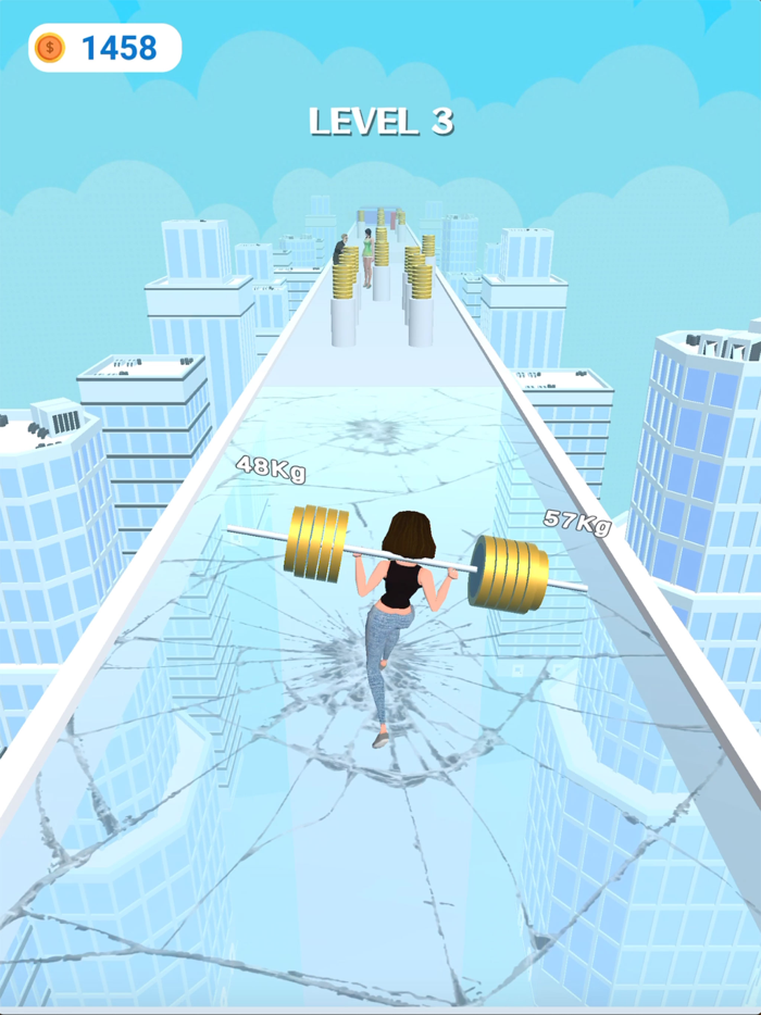 Weight Runner Muscle Race 3D