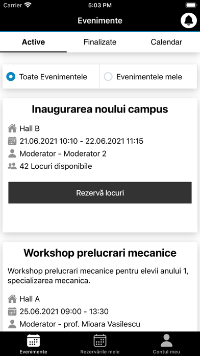 Screenshot #1 pour Eveniment CTMN