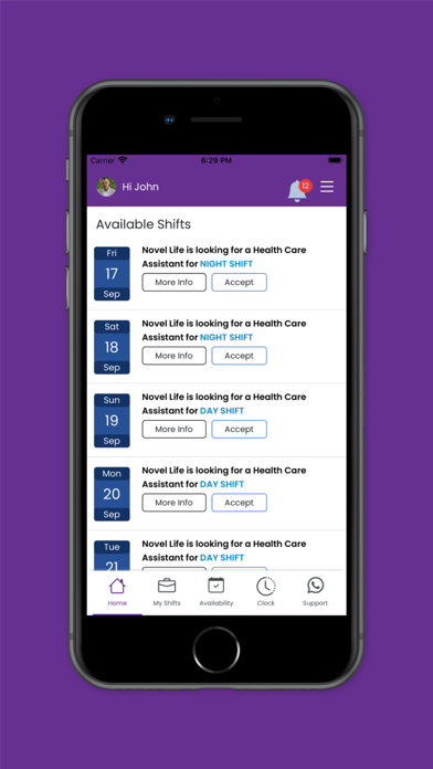 Delight Supported Living Screenshot