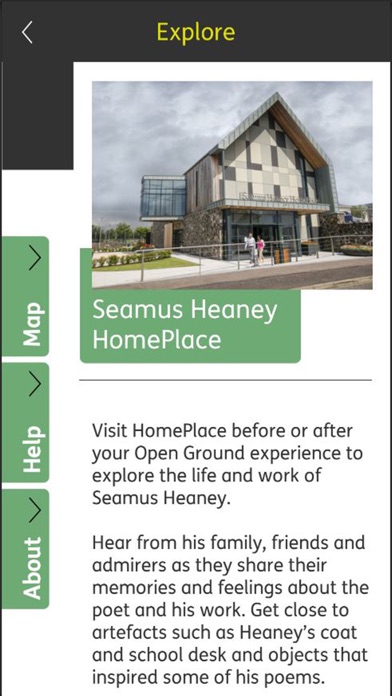 Seamus Heaney OpenGround Screenshot