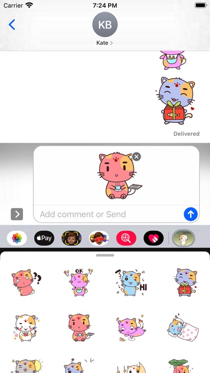 Funny Cat Stickers Pack