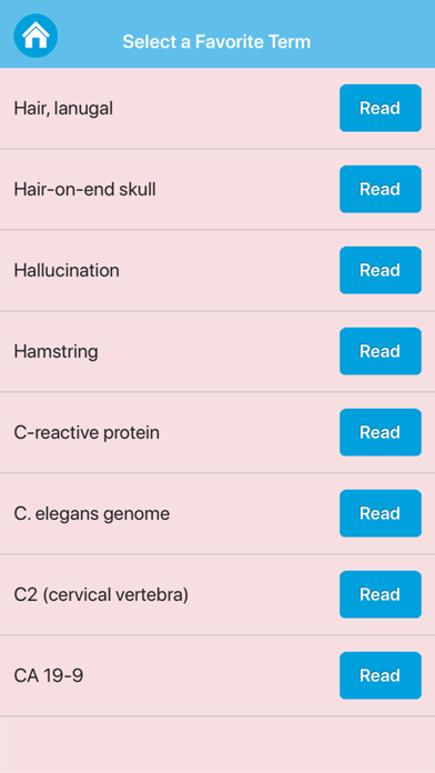 Medical Glossary Screenshot