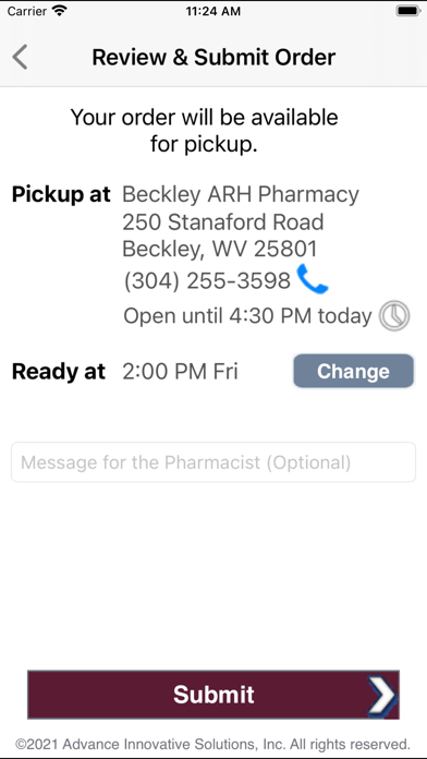 ARH Pharmacy Screenshot