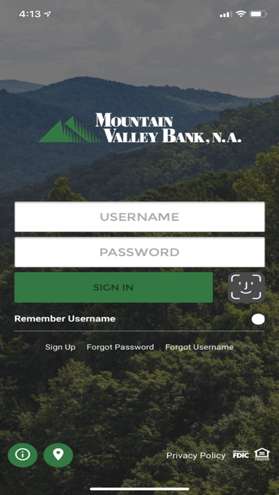 Mountain Valley Bank, N.A. Screenshot