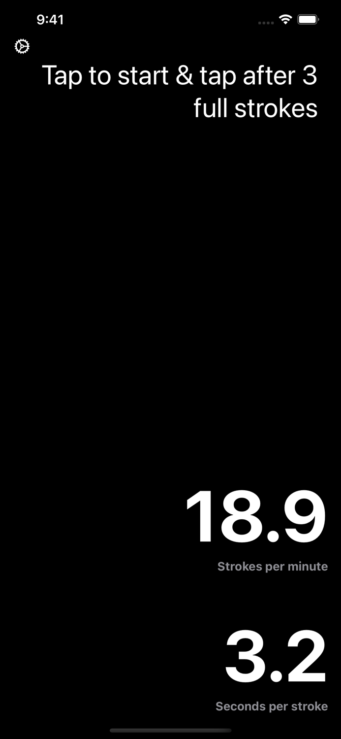 Rowing Stroke Rate Stopwatch