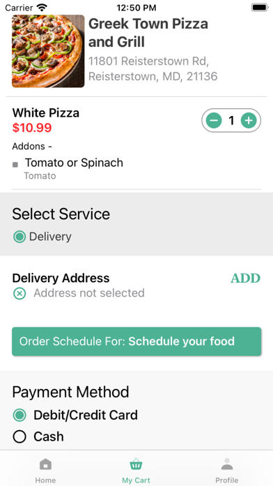 Greek Town Pizza and Grill Screenshot