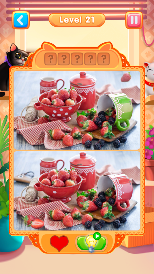 #1. Meow - Find 5 Differences Game (iOS) Bởi: Brightika, Inc.