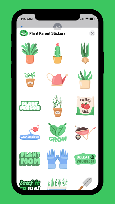 Plant Parent Stickers Screenshot