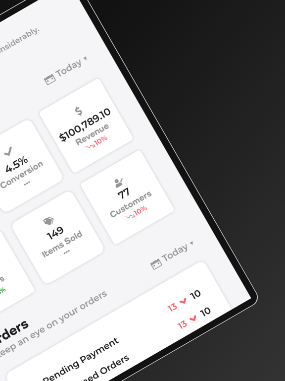 DashCommerce iPad screenshot 2 - Business app