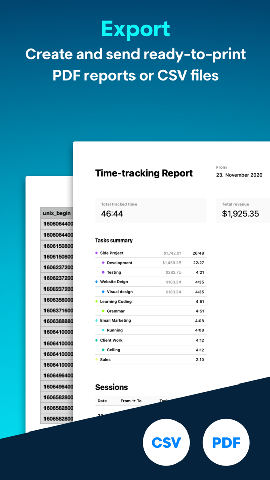 #6. Timemator: Time Tracking (iOS) 由: Catforce Studio