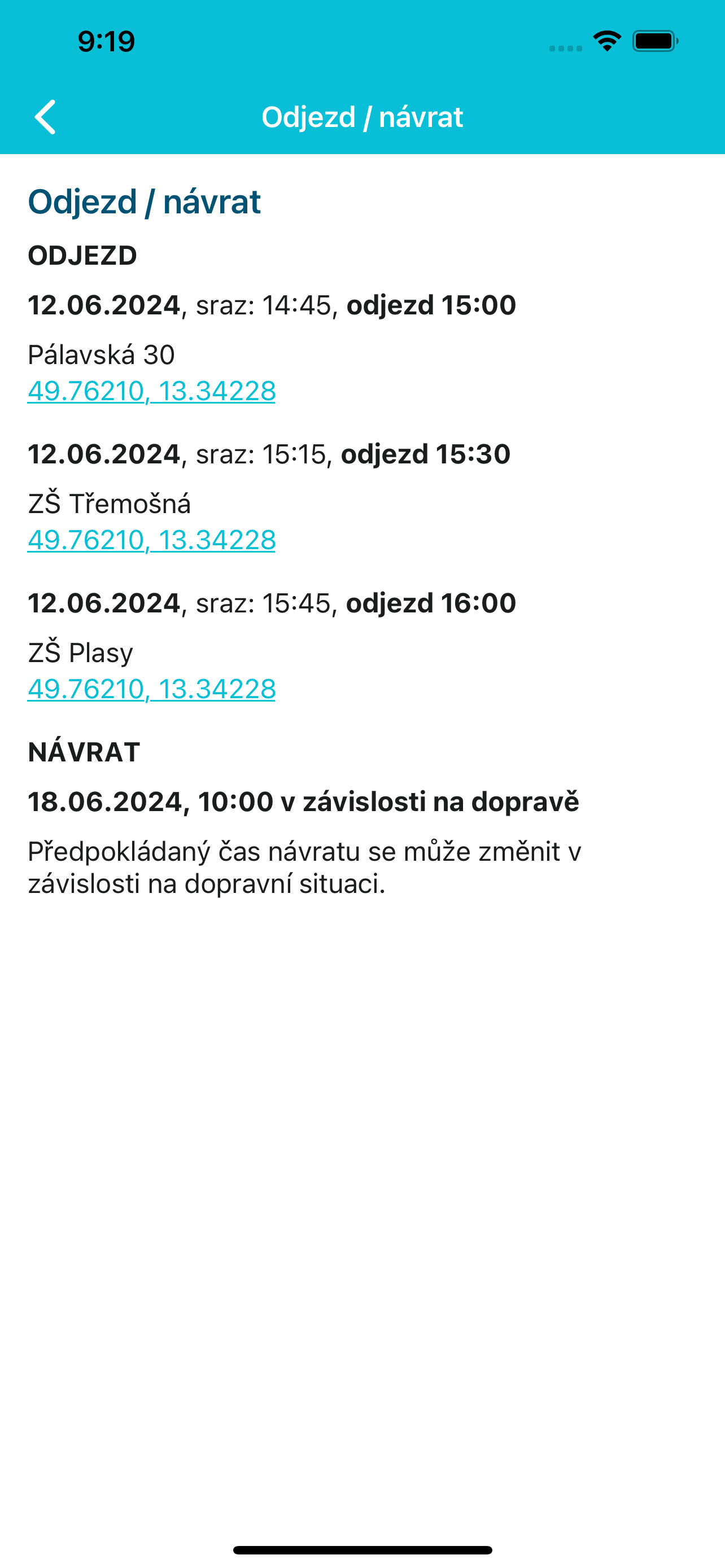 Můj zájezd