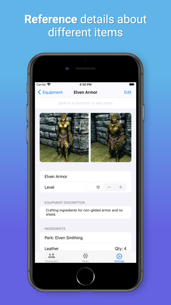 Character Tracker for Skyrim