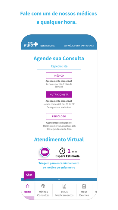 Sesi Viva Mais Telemedicina Screenshot
