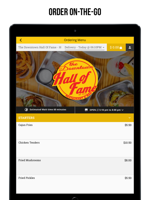 The Downtown Hall of Fame iPad screenshot 2 - Food & Drink app