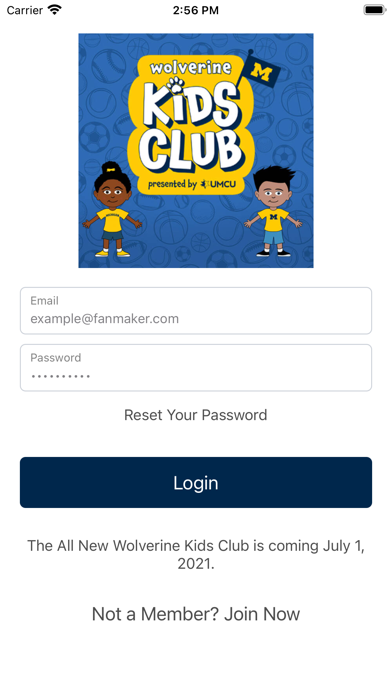 Wolverine Kids Club Screenshot