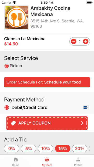 Ambakity Cocina Mexicana Screenshot