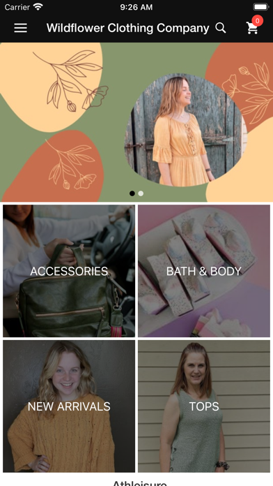 Wildflower Clothing Company Screenshot