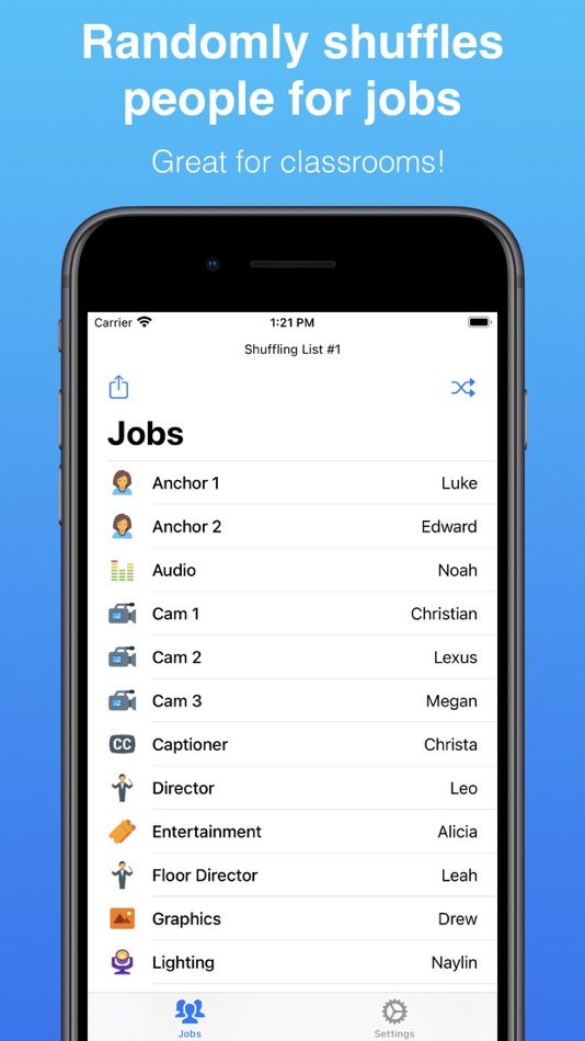 #1. Job Shuffler (macOS) 由: Hayden Watson