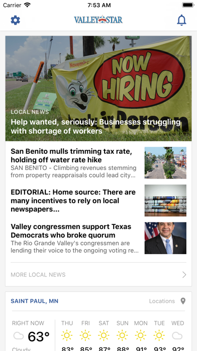 The Valley Morning Star Screenshot