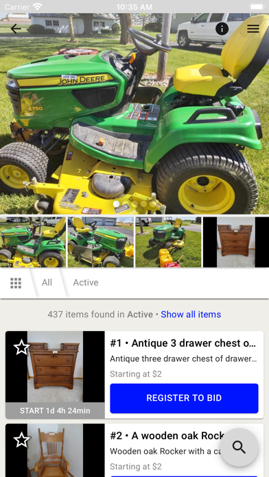 Dan Limber Auctioneer Screenshot