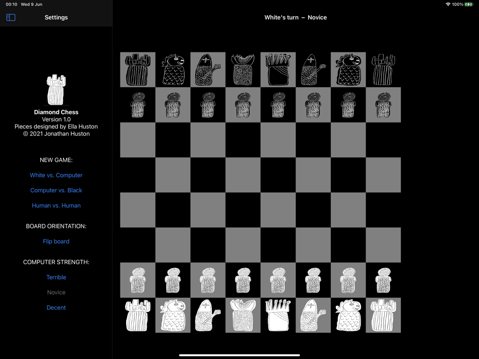 #1. Diamond Chess (macOS) 由: Jonathan Huston