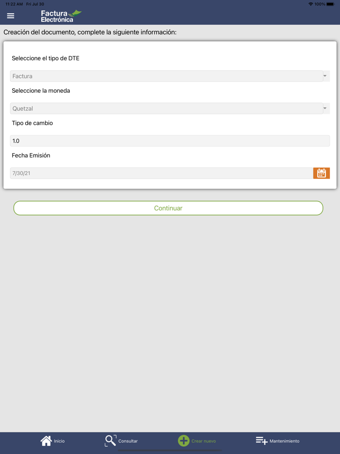 GTI Factura Electrónica GT