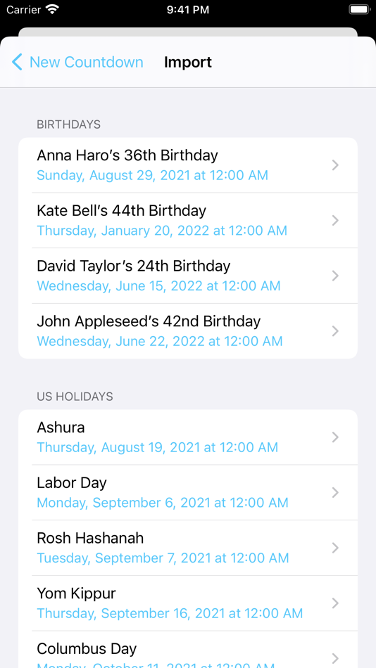 #5. Advent: Countdown & Reminders (iOS) 由: Alex Codrington