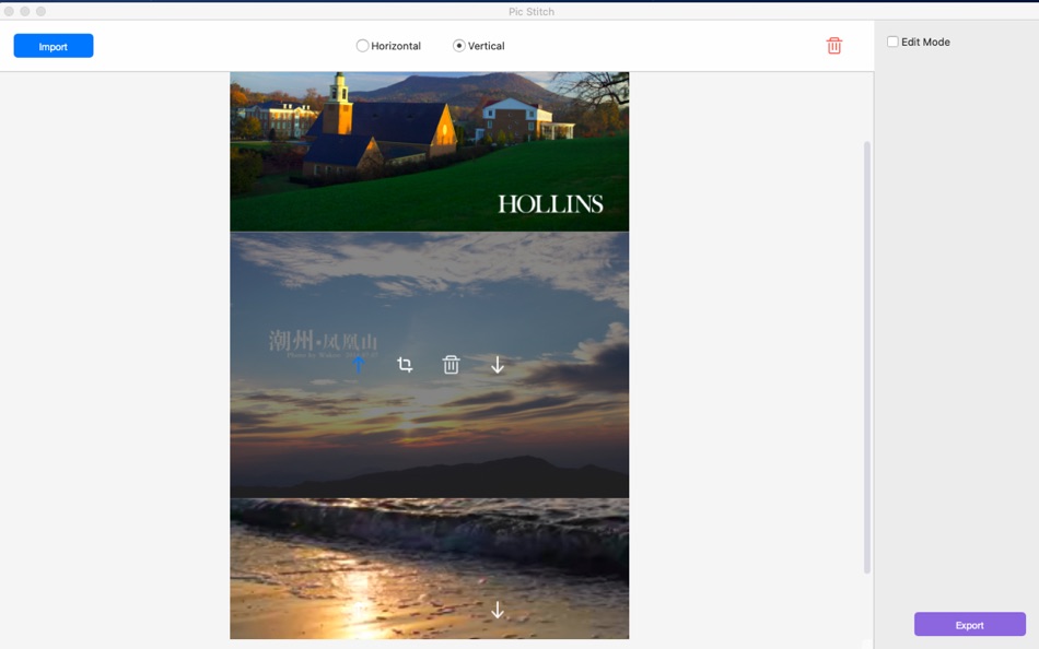 #2. Pic Stitch - merge pictures (macOS) 由: 意 田