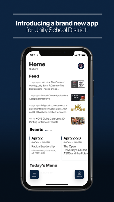 Unity School District, WI Screenshot