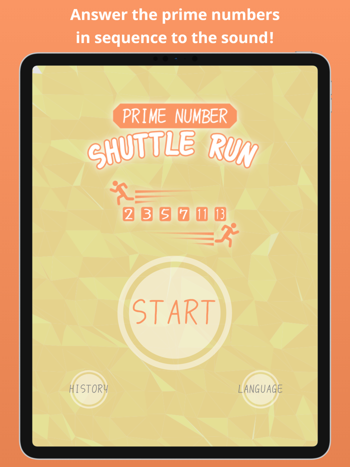 Prime Number Shuttle Run