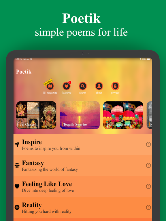Screenshot #4 pour Poetik: On Poems and Poetry