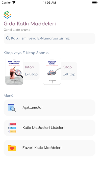 Gıda Katkı Maddeleri Screenshot