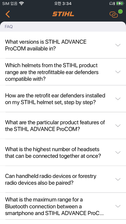 #6. STIHL ADVANCE ProCOM (iOS) Podle: Sena Technologies