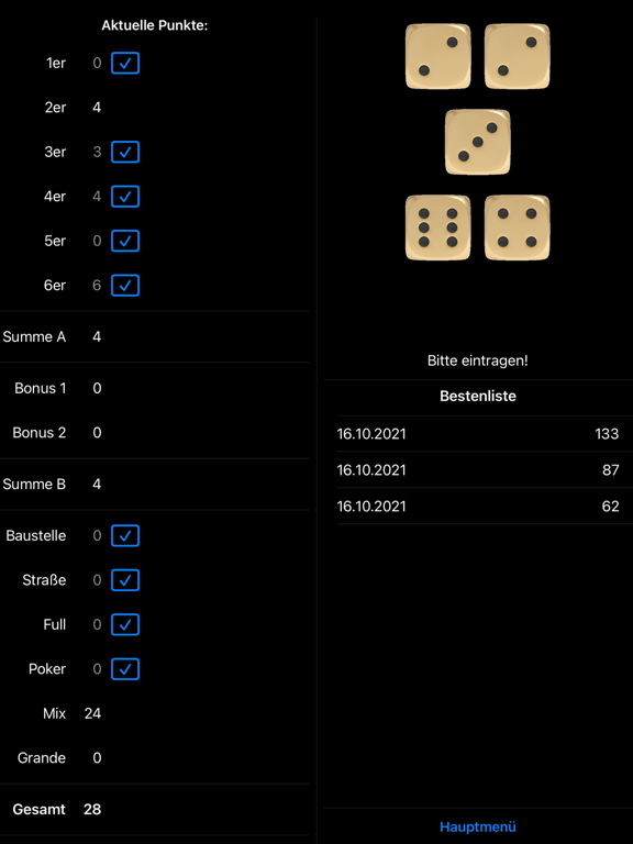 Screenshot #4 pour Dice poker game