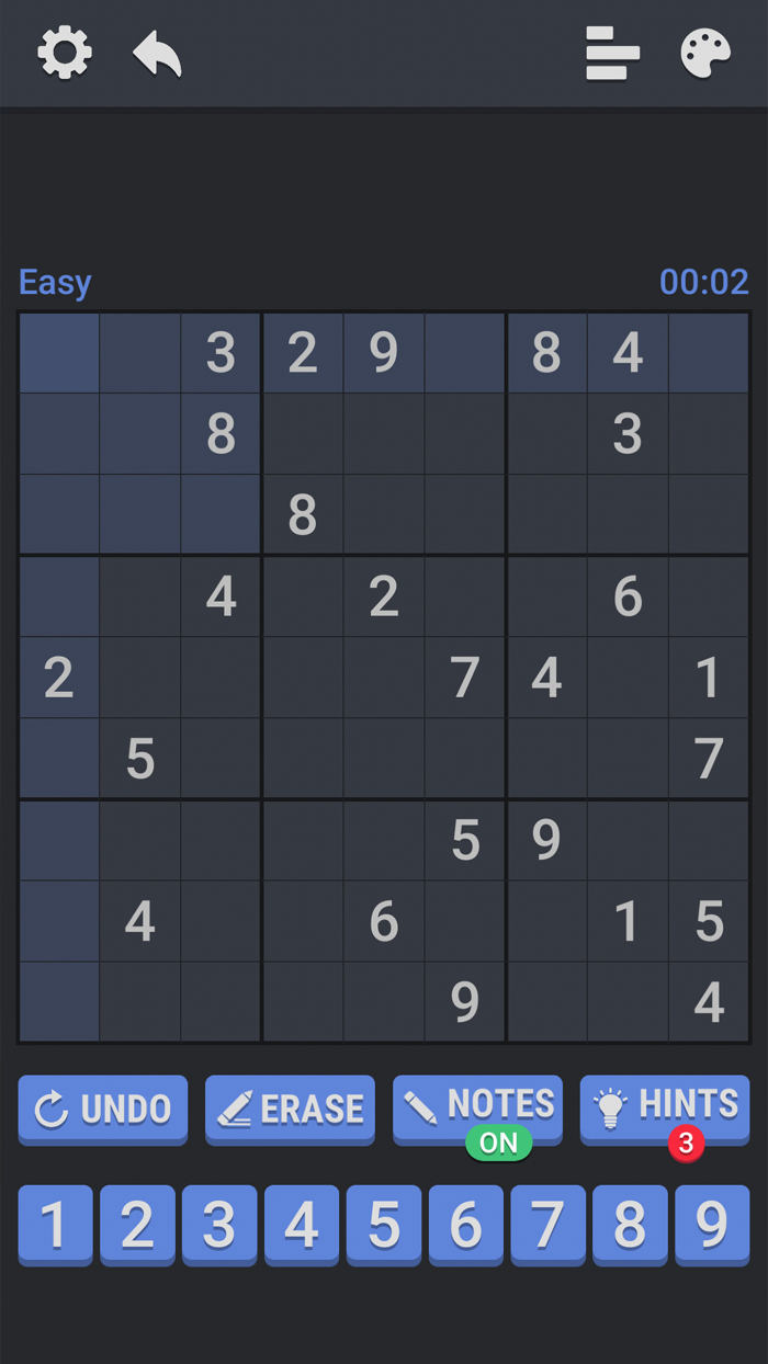 Sudoku  Expert Puzzle