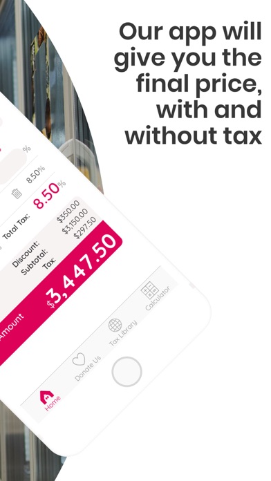 Sales Tax & Discounts Screenshot